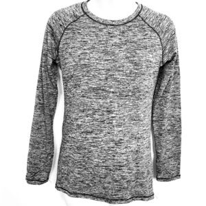 CLIMATE RIGHT CUDDL DUDS Space Gray Long Sleeve T Shirt Loungewear Lounge Top S